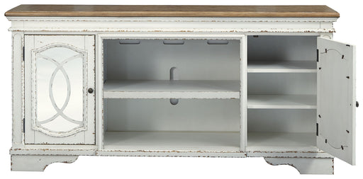 Realyn - TV Stand – TV Stands by Signature Design by Ashley® at Furniture Wholesale Plus , Nashville furniture store