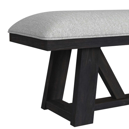 Transcend - Dining Bench - Charcoal / Light Gray – Upholstered Benches by Elements International at Furniture Wholesale Plus , Nashville furniture store