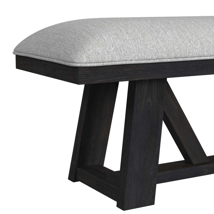 Transcend - Dining Bench - Charcoal / Light Gray – Upholstered Benches by Elements International at Furniture Wholesale Plus , Nashville furniture store