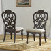 Royale - Side Chair (Set of 2) - Dark Brown – Chair Sets by Steve Silver Furniture at Furniture Wholesale Plus , Nashville furniture store