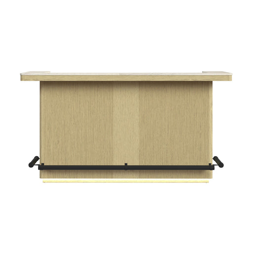 Cambrie - Bar Table With LED - Off-White And Natural – Home Bars by Elements International at Furniture Wholesale Plus , Nashville furniture store