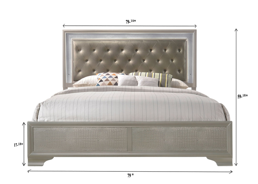 Lyssa - Bed – Upholstered Beds by Crown Mark at Furniture Wholesale Plus , Nashville furniture store