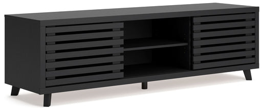Danziar - Extra Large TV Stand - Black – TV Stands by Signature Design by Ashley® at Furniture Wholesale Plus , Nashville furniture store