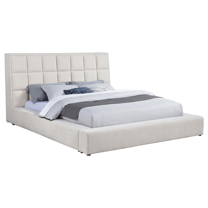 Dreux - Upholstered Panel Platform Bed – Upholstered Beds by Coaster Fine Furniture at Furniture Wholesale Plus , Nashville furniture store
