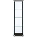 Cyclamen - 4-Shelf Clear Glass Curio Display Cabinet - Black - Premium Curio Cabinets from CoasterEveryday - Just $249! Shop now at Furniture Wholesale Plus  We are the best furniture store in Nashville, Hendersonville, Goodlettsville, Madison, Antioch, Mount Juliet, Lebanon, Gallatin, Springfield, Murfreesboro, Franklin, Brentwood