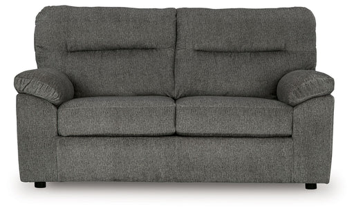 Bindura - Loveseat - Mineral – Stationary Loveseats by Signature Design by Ashley® at Furniture Wholesale Plus , Nashville furniture store