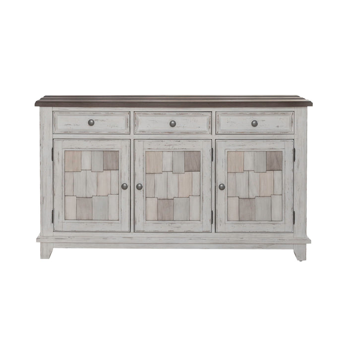 River Place - Accent Server - Riverstone White & Tobacco – Servers by Liberty Furniture at Furniture Wholesale Plus , Nashville furniture store