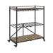 Martin - Folding Bar Cart - Taupe - Premium Bar Carts from Emerald Home - Just $199! Shop now at Furniture Wholesale Plus  We are the best furniture store in Nashville, Hendersonville, Goodlettsville, Madison, Antioch, Mount Juliet, Lebanon, Gallatin, Springfield, Murfreesboro, Franklin, Brentwood