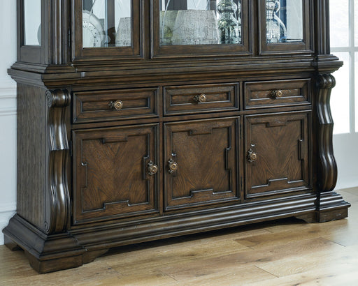 Maylee - Dark Brown - Dining Room Buffet - Premium Servers from Signature Design by Ashley® - Just $988! Shop now at Furniture Wholesale Plus  We are the best furniture store in Nashville, Hendersonville, Goodlettsville, Madison, Antioch, Mount Juliet, Lebanon, Gallatin, Springfield, Murfreesboro, Franklin, Brentwood