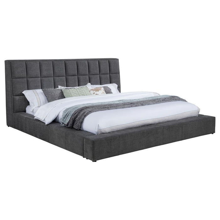 Dreux - Upholstered Panel Platform Bed – Upholstered Beds by Coaster Fine Furniture at Furniture Wholesale Plus , Nashville furniture store