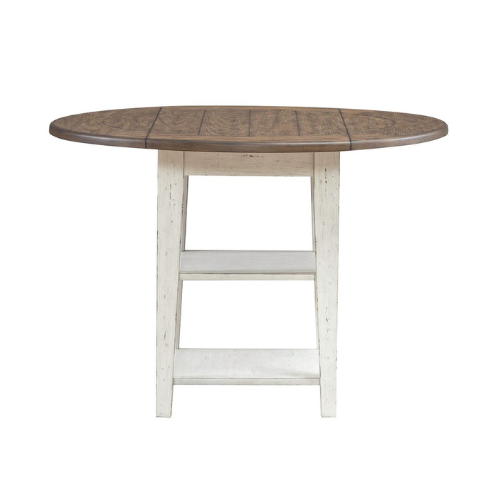 Al Fresco - Drop Leaf Table - Graphite & Whitestone – Dining Tables by Liberty Furniture at Furniture Wholesale Plus , Nashville furniture store