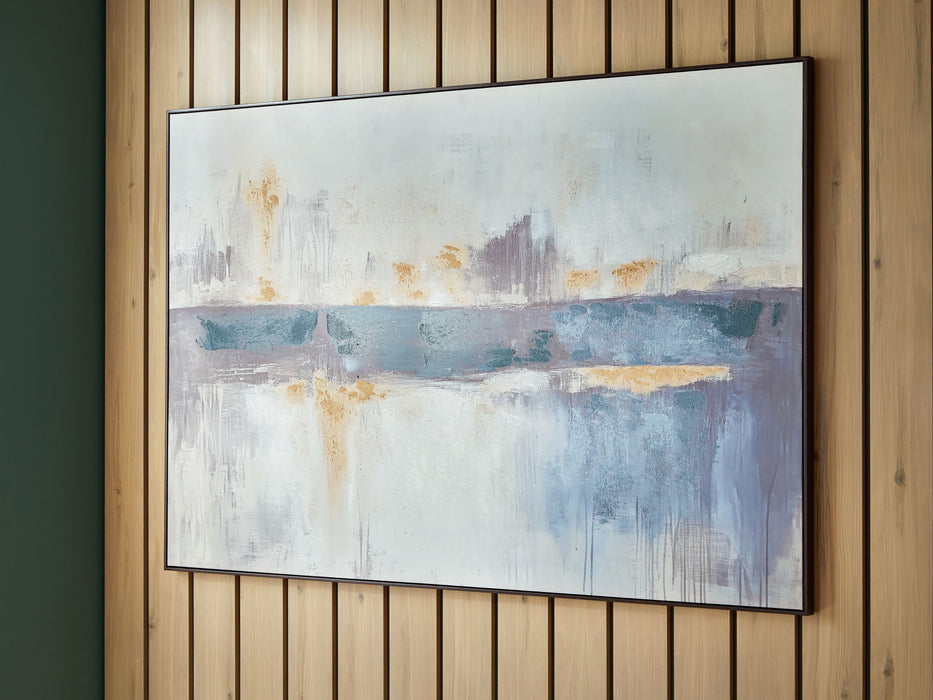 Gatesford - Wall Art - Blue / White / Tan – Canvas Art by Signature Design by Ashley® at Furniture Wholesale Plus , Nashville furniture store