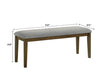 Everly - Bench - Brown – Dining Benches by Crown Mark at Furniture Wholesale Plus , Nashville furniture store