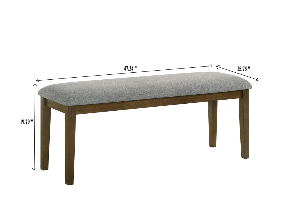 Everly - Bench - Brown – Dining Benches by Crown Mark at Furniture Wholesale Plus , Nashville furniture store