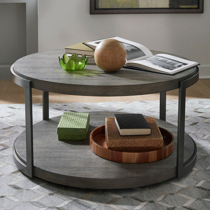 Modern View - Round Table – Cocktail Tables by Liberty Furniture at Furniture Wholesale Plus , Nashville furniture store