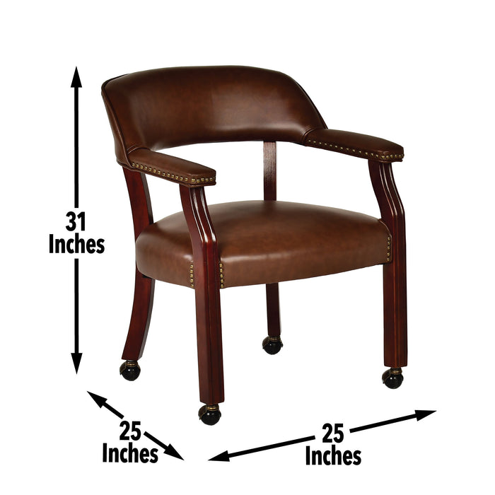 Tournament - Arm Chair With Casters - Premium Arm Chairs from Steve Silver Furniture - Just $199! Shop now at Furniture Wholesale Plus  We are the best furniture store in Nashville, Hendersonville, Goodlettsville, Madison, Antioch, Mount Juliet, Lebanon, Gallatin, Springfield, Murfreesboro, Franklin, Brentwood