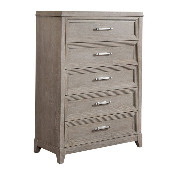 Belmar - 5 Drawer Chest - Washed Taupe – Accent Chests by Liberty Furniture at Furniture Wholesale Plus , Nashville furniture store
