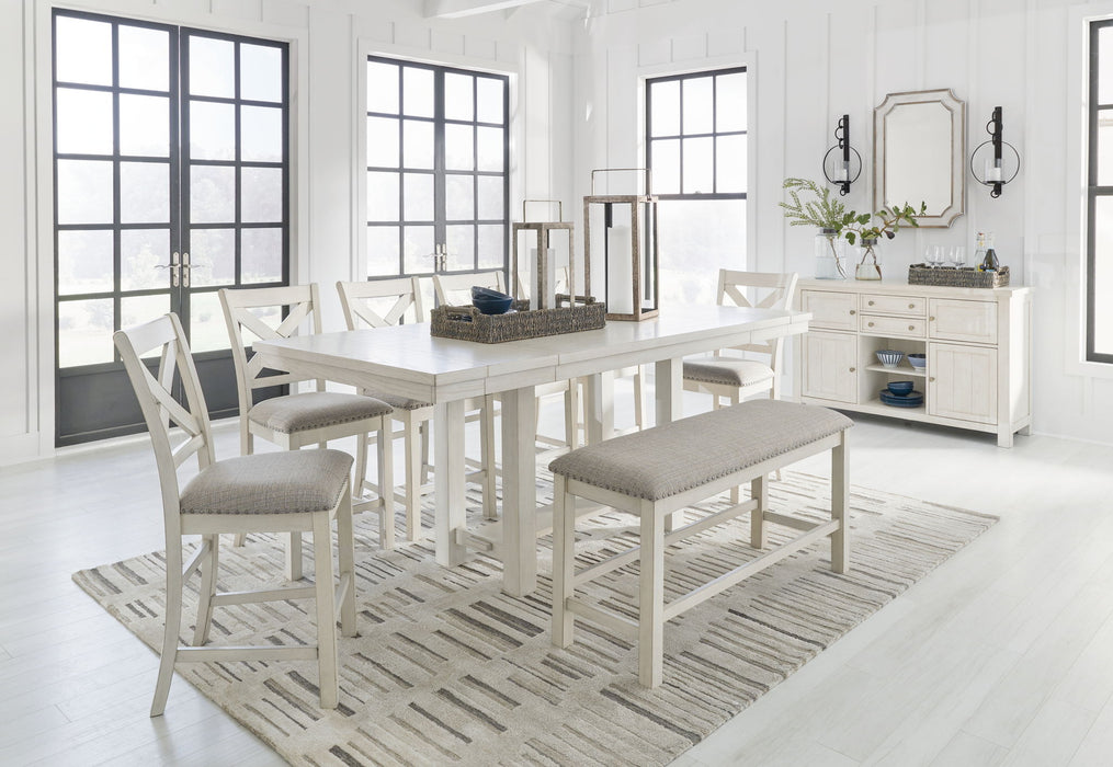 Robbinsdale - Rectangular Counter Height Dining Extension Table Set – 7 Piece Dining Room Sets by Signature Design by Ashley® at Furniture Wholesale Plus , Nashville furniture store