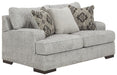 Mercado - Loveseat - Pewter – Stationary Loveseats by Benchcraft® at Furniture Wholesale Plus , Nashville furniture store