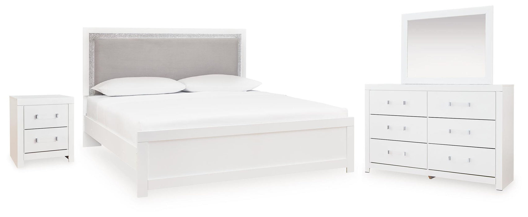 Maeling - Upholstered Panel Bedroom Set – 4 Piece Bedroom Sets by Signature Design by Ashley® at Furniture Wholesale Plus , Nashville furniture store