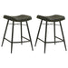 Bayu - Leather Upholstered Counter Stool (Set of 2) - Premium Stool Sets from Coaster Fine Furniture - Just $399! Shop now at Furniture Wholesale Plus  We are the best furniture store in Nashville, Hendersonville, Goodlettsville, Madison, Antioch, Mount Juliet, Lebanon, Gallatin, Springfield, Murfreesboro, Franklin, Brentwood
