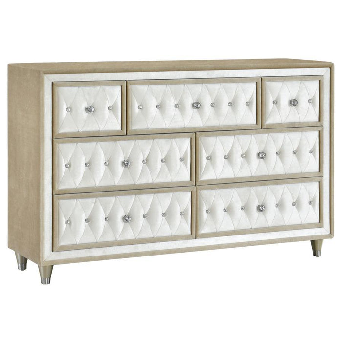 Antonella - 7-Drawer Upholstered Dresser – Dressers by CoasterElevations at Furniture Wholesale Plus , Nashville furniture store