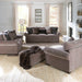 Austin - Loveseat - Dark Brown – Stationary Loveseats by Jackson at Furniture Wholesale Plus , Nashville furniture store