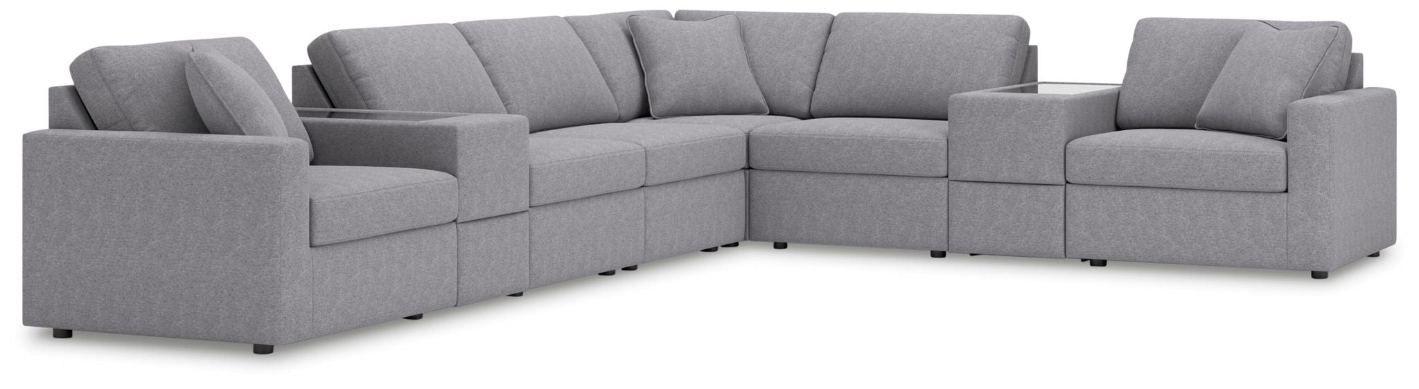 Modmax - Sectional - Granite – Stationary Sectionals by Signature Design by Ashley® at Furniture Wholesale Plus , Nashville furniture store