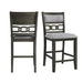 Amherst - Counter Side Chair With Fabric Cushion (Set of 2) - Gray Finish – Chair Sets by Elements International at Furniture Wholesale Plus , Nashville furniture store