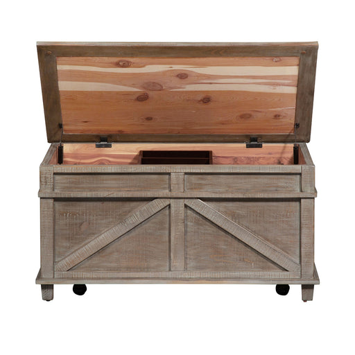 Parkland Falls - Storage Trunk - Weathered Taupe – Storage Trunks by Liberty Furniture at Furniture Wholesale Plus , Nashville furniture store
