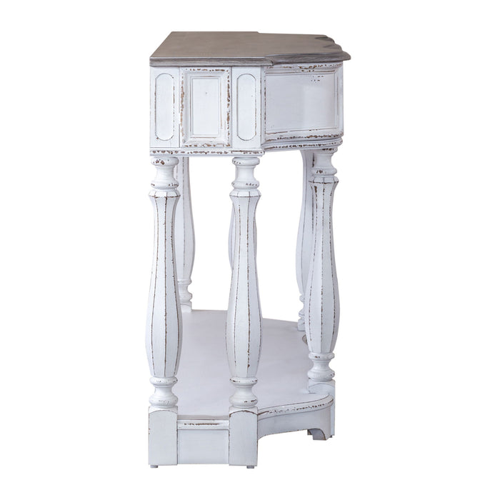 Magnolia Manor - Hall Console Table - Antique White – Console Tables by Liberty Furniture at Furniture Wholesale Plus , Nashville furniture store