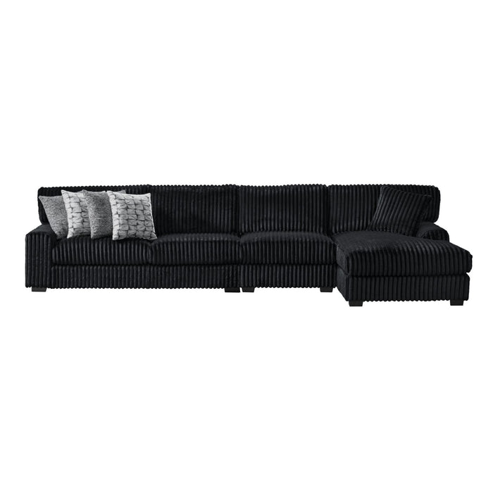 Nightfall - Sectional Set With 1 Pillow – Stationary Sectionals by Elements International at Furniture Wholesale Plus , Nashville furniture store