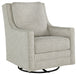 Kambria - Fog - Swivel Glider Accent Chair - Premium Swivel Glider Chairs from Signature Design by Ashley® - Just $558! Shop now at Furniture Wholesale Plus  We are the best furniture store in Nashville, Hendersonville, Goodlettsville, Madison, Antioch, Mount Juliet, Lebanon, Gallatin, Springfield, Murfreesboro, Franklin, Brentwood