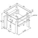 Dyer - 1-Shelf Rectangular Glass Top Table – End Tables by CoasterEveryday at Furniture Wholesale Plus , Nashville furniture store