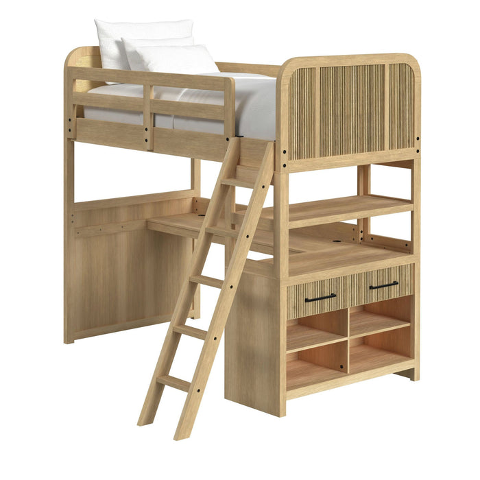 Ridgemont - Loft Complete Bunk Bed – Bunk Beds by Elements International at Furniture Wholesale Plus , Nashville furniture store