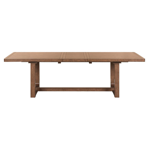 Harmony - Trestle Table - Brownstone – Dining Tables with Extensions by Liberty Furniture at Furniture Wholesale Plus , Nashville furniture store