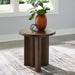 Korestone - Round End Table - Dark Brown – End Tables by Signature Design by Ashley® at Furniture Wholesale Plus , Nashville furniture store