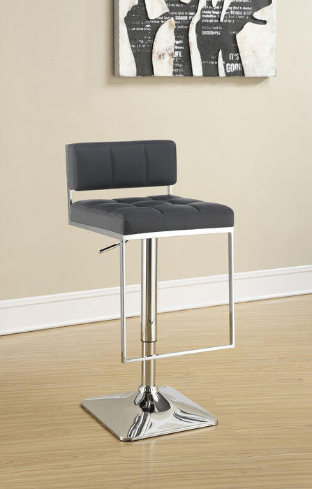 Alameda Adjustable Bar Stool Chrome and Grey - Premium Barstool from Coaster Z2 Standard - Just $178! Shop now at Furniture Wholesale Plus  We are the best furniture store in Nashville, Hendersonville, Goodlettsville, Madison, Antioch, Mount Juliet, Lebanon, Gallatin, Springfield, Murfreesboro, Franklin, Brentwood