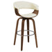 Zion Upholstered Swivel Bar Stool Walnut and Ecru - Premium Barstool from Coaster Z2 Standard - Just $202! Shop now at Furniture Wholesale Plus  We are the best furniture store in Nashville, Hendersonville, Goodlettsville, Madison, Antioch, Mount Juliet, Lebanon, Gallatin, Springfield, Murfreesboro, Franklin, Brentwood