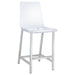 Juelia Counter Height Stools Chrome and Clear Acrylic (Set of 2) - Premium Barstool from Coaster Z2 Standard - Just $200! Shop now at Furniture Wholesale Plus  We are the best furniture store in Nashville, Hendersonville, Goodlettsville, Madison, Antioch, Mount Juliet, Lebanon, Gallatin, Springfield, Murfreesboro, Franklin, Brentwood