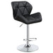 Berrington Adjustable Bar Stools Chrome and Black (Set of 2) - Premium Barstool from Coaster Z2 Standard - Just $138! Shop now at Furniture Wholesale Plus  We are the best furniture store in Nashville, Hendersonville, Goodlettsville, Madison, Antioch, Mount Juliet, Lebanon, Gallatin, Springfield, Murfreesboro, Franklin, Brentwood