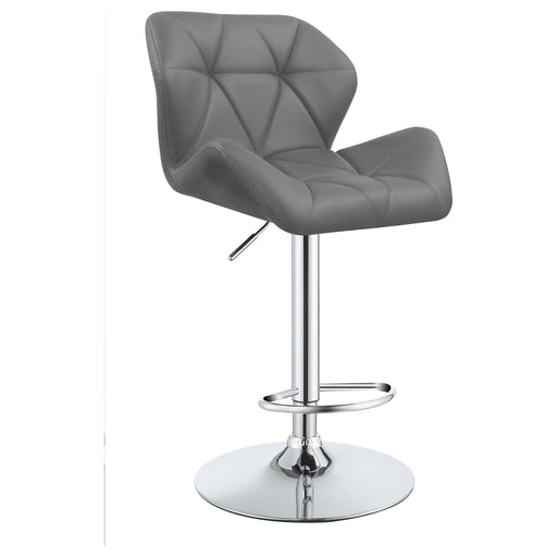 Berrington Adjustable Bar Stools Chrome and Grey (Set of 2) - Premium Barstool from Coaster Z2 Standard - Just $138! Shop now at Furniture Wholesale Plus  We are the best furniture store in Nashville, Hendersonville, Goodlettsville, Madison, Antioch, Mount Juliet, Lebanon, Gallatin, Springfield, Murfreesboro, Franklin, Brentwood