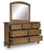 Feddinger - Dresser And Mirror - Medium Brown – Dresser & Mirror by Signature Design by Ashley® at Furniture Wholesale Plus , Nashville furniture store