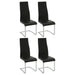 Montclair High Back Dining Chairs Black and Chrome (Set of 4) - Premium Dining Chair from Coaster Z2 Standard - Just $118! Shop now at Furniture Wholesale Plus  We are the best furniture store in Nashville, Hendersonville, Goodlettsville, Madison, Antioch, Mount Juliet, Lebanon, Gallatin, Springfield, Murfreesboro, Franklin, Brentwood