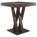 Freda Double X-shaped Base Square Bar Table Cappuccino - Premium Counter Height Table from Coaster Z2 Standard - Just $298! Shop now at Furniture Wholesale Plus  We are the best furniture store in Nashville, Hendersonville, Goodlettsville, Madison, Antioch, Mount Juliet, Lebanon, Gallatin, Springfield, Murfreesboro, Franklin, Brentwood