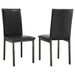 Garza Upholstered Dining Chairs Black (Set of 2) - Premium Dining Chair from Coaster Z2 Standard - Just $68! Shop now at Furniture Wholesale Plus  We are the best furniture store in Nashville, Hendersonville, Goodlettsville, Madison, Antioch, Mount Juliet, Lebanon, Gallatin, Springfield, Murfreesboro, Franklin, Brentwood