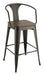 Cavalier Wooden Seat Bar Stools Dark Elm and Matte Black (Set of 2) - Premium Barstool from Coaster Z2 Standard - Just $126! Shop now at Furniture Wholesale Plus  We are the best furniture store in Nashville, Hendersonville, Goodlettsville, Madison, Antioch, Mount Juliet, Lebanon, Gallatin, Springfield, Murfreesboro, Franklin, Brentwood