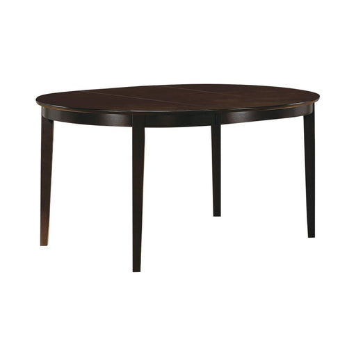 Gabriel Oval Dining Table Cappuccino - Premium Dining Table from Coaster Z2 Standard - Just $330! Shop now at Furniture Wholesale Plus  We are the best furniture store in Nashville, Hendersonville, Goodlettsville, Madison, Antioch, Mount Juliet, Lebanon, Gallatin, Springfield, Murfreesboro, Franklin, Brentwood