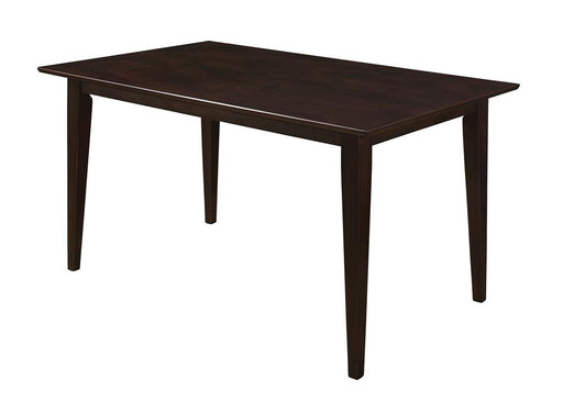 Gabriel Rectangular Dining Table Cappuccino - Premium Dining Table from Coaster Z2 Standard - Just $226! Shop now at Furniture Wholesale Plus  We are the best furniture store in Nashville, Hendersonville, Goodlettsville, Madison, Antioch, Mount Juliet, Lebanon, Gallatin, Springfield, Murfreesboro, Franklin, Brentwood