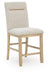 Lasinger - Upholstered Barstool (Set of 2) - Light Brown – Stool Sets by Signature Design by Ashley® at Furniture Wholesale Plus , Nashville furniture store